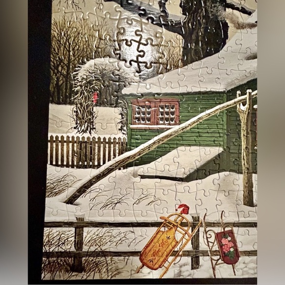 Charles Wysocki 500 Pc Puzzle Cocoa Break At The Copperfields Complete - Picture 6 of 7